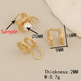 30Pcs Earrings Stud/Jewelry Accessories/Genuine Plating/DIY Making