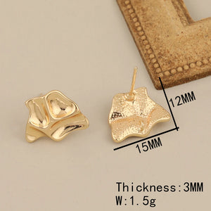 30Pcs Jewelry Accessories Earrings Stud Plating Part DIY Making
