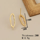 30Pcs Jewelry Accessories Earrings Stud Plating Part DIY Making