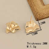30Pcs Jewelry Accessories Earrings Stud Plating Part DIY Making