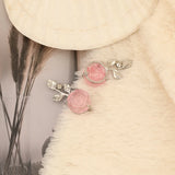 40Pcs Rhinestone Flower Shape Pendant for DIY Jewelry Making