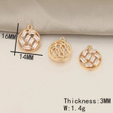 40Pcs CZ Flower Charms for Earring DIY Making