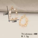 40Pcs CZ Flower Charms for Earring DIY Making