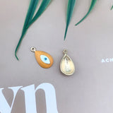50Pcs Oval Shape Earrings Pendant Paint Effect DIY Jewelry Findings 12*21MM
