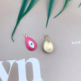50Pcs Oval Shape Earrings Pendant Paint Effect DIY Jewelry Findings 12*21MM