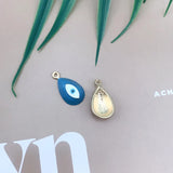 50Pcs Oval Shape Earrings Pendant Paint Effect DIY Jewelry Findings 12*21MM