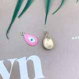 50Pcs Oval Shape Earrings Pendant Paint Effect DIY Jewelry Findings 12*21MM