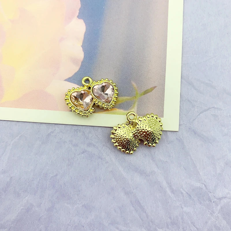 50Pcs Heart Shape Jewelry Accessories for DIY Making