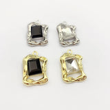 50Pcs Irregular Shape Rhinestone Earrings Pendant 16*22MM DIY Jewelry Making