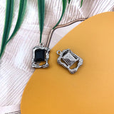 50Pcs Irregular Shape Rhinestone Earrings Pendant 16*22MM DIY Jewelry Making