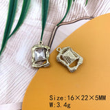 50Pcs Irregular Shape Rhinestone Earrings Pendant 16*22MM DIY Jewelry Making