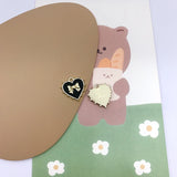 50Pcs Heart Shape Paint Effect Earrings Pendant DIY Jewelry Findings 18X19MM