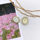 50Pcs Oval Shape Jewelry Accessories Paint Effect Imitation Pearl Hand Made