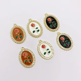 50Pcs Oval Shape Imitation Pearl Earrings Pendant Jewelry Findings