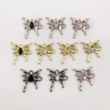 50Pcs Butterflys Shape Earrings Pendant Alloy Effect Hand Made Jewelry Findings