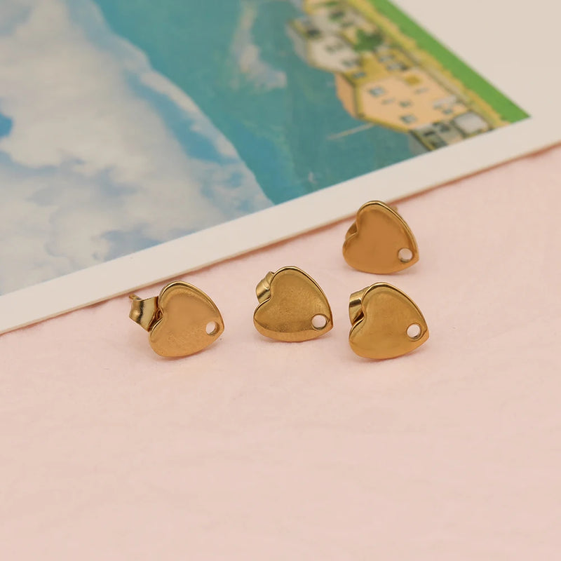 50Pcs Stainless Steel 8*8MM Geometric Shape DIY Jewelry Findings