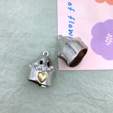 50Pcs Ghost Shape Earrings Pendant Pearl Jewelry Findings