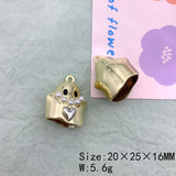 50Pcs Ghost Shape Earrings Pendant Pearl Jewelry Findings