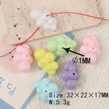 80Pcs 22*32MM Cloud Shape Acrylic Effect Beads