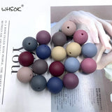 Mix Matte Bead Chunky Acrylic Solid Bead for Jewelry DIY