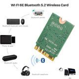 WI-FI 6E Bluetooth 5.2 AX210 Dual Band 3000Mbps M.2 Wireless Card