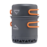 WIDESEA Camping Cookware Outdoor Cooking Set Tableware Rapid Heating Camping Pot