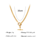 Punk OT Buckle Stainless Steel Choker Necklace