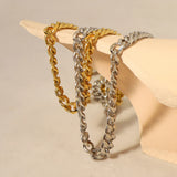 Punk OT Buckle Stainless Steel Choker Necklace