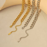 Geometric Splice Stainless Steel Necklace Punk Choker
