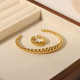 WILD & Punk Stainless Steel Metal Cuff Bracelet for Women