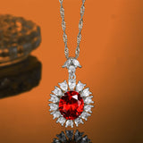 925 Silver High Carbon Diamond Necklace Light High Jewelry Wedding Engagement