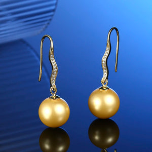 Zirconia Sterling Silver Long Earrings for Women