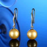 Zirconia Sterling Silver Long Earrings for Women