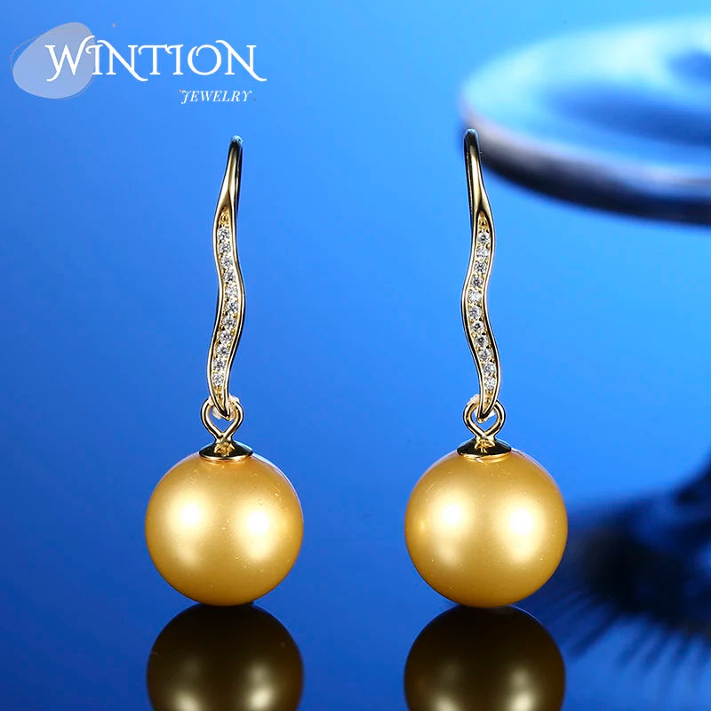 Zirconia Sterling Silver Long Earrings for Women