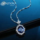 925 Sterling Silver Textured Stones Necklace