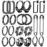 316L Surgical Stainless Steel Huggie Hoop Earrings For Men Women
