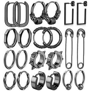 316L Surgical Stainless Steel Huggie Hoop Earrings For Men Women
