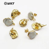 Natural Freshwater Pearl Stud Earrings Classic Style for Women
