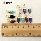 Crystal Pillar Women Necklace Pendant Silver Plated Jewelry