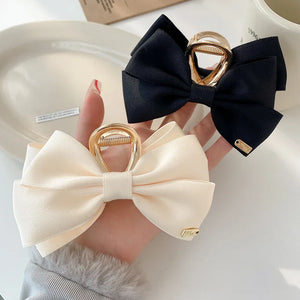 Big Bow-knot Hair Clips Metal Hair Claws Barrettes for Women