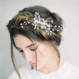 U-Shaped Flower Pearl Rhinestone Hair Clips Wedding Hair Ornaments