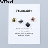 WLYeeS Tower Shape Charm Copper Rhinestone Spacer Beads for Jewelry Making