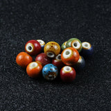 6-12mm Flower Glaze Ceramic Beads for Women Jewelry Bracelet DIY