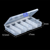 WLYeeS Adjustable 15 Grids Jewelry Beads Storage Box