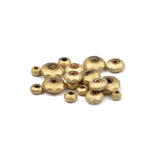 Matte 14k Hematite Bead 3-8MM Faceted Flat Round Stone Spacer Bead