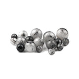WLYeeS Rutilated Quartz Crystal Stone Round Loose Beads for Jewelry Making