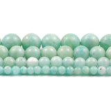 Peru Amazonite Round Loose Stone Beads 15'' 4/6/8/10mm