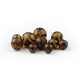 Natural Stone Tibetan Dzi Eyes Round Ball Loose Bead 8-12mm