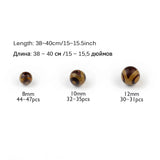 Natural Stone Tibetan Dzi Eyes Round Ball Loose Bead 8-12mm