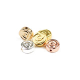WLYeeS Hematite Coin Spacer Beads 8mm for DIY Jewelry Bracelet Making